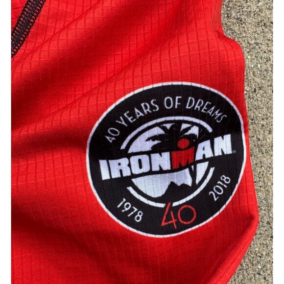 Zoot Men’s Long Sleeve Ironman Ohio Triathlon Jersey Red/Blue Size M Pre-Owned - Picture 3 of 4
